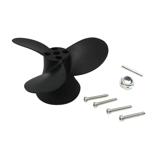 Skycreat 63-blade three-blade propeller,Aluminum, suitable for underwater motor modifications of remote-controlled boats, bottom-digging boats, and net-towing boats.