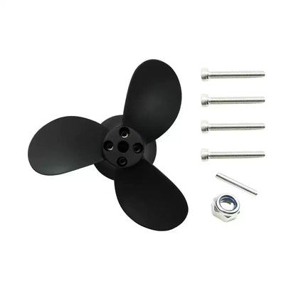 Skycreat 63-blade three-blade propeller,Aluminum, suitable for underwater motor modifications of remote-controlled boats, bottom-digging boats, and net-towing boats.
