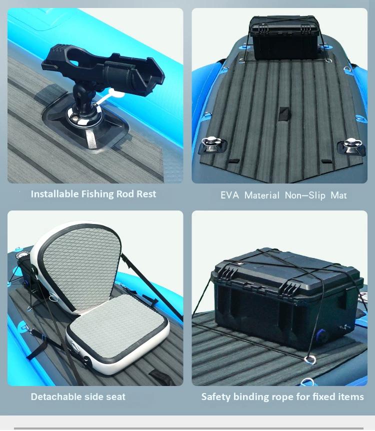 Skycreat S10 Electric Inflatable Fishing Boat, equipped with a 65121 Electric Fin Propulsion System, safe load capacity of 200KG