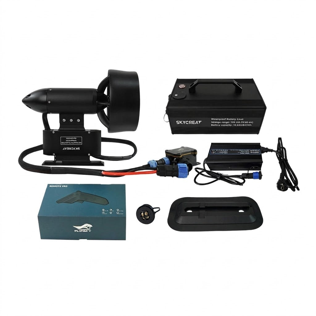 Skycreat 3700 6600W Unterwasser-Thruster – wasserdichter Elektromotor für Kajak/SUP/Surfbrett/Jetboard & Außenborder